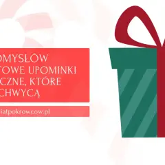 10 pomysłów na budżetowe, kreatywne prezenty na święta, które zachwycą. Zielony prezent z czerwoną wstążką.